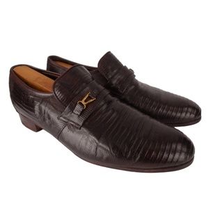 Handmade Lizard Skin Loafers Mayer Bespoke 9.5